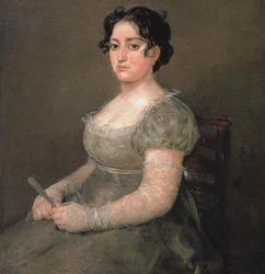 Frau mit Fächer